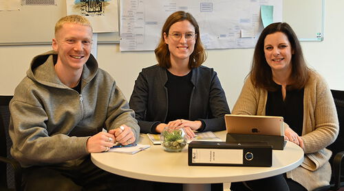 Das Präventionsteam des NGW: Michel Bornhorst, Laura Freund und Elena Vetter